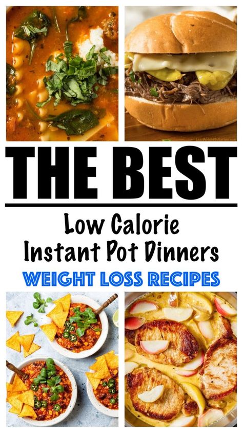 Low Calorie Instant Pot Dinners for Weight Loss Low Calorie Instapot Recipes, Low Calorie Pressure Cooker Meals, Instant Pot Low Cholesterol Recipes, Low Cal Instant Pot Recipes, Instant Pot Recipes For Diabetics, Instant Pot Recipes Low Calorie, Instant Pot Low Calorie Recipes, Low Calorie Instant Pot Meals, High Protein Instant Pot Meals