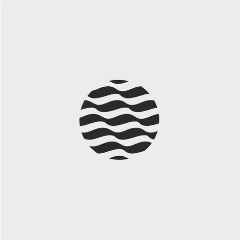 Ripple Design Graphic, Ripple Logo Design, Lake Logo Design, Simple Icons Aesthetic, Logo Vague, Ripple Graphic, Waves Graphic Design, Wave Branding, Symmetrical Logo