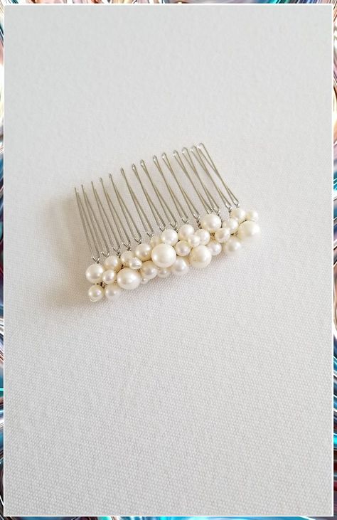 Looking for stylish and elegant hair accessories? Check out these 9 decorative hair side comb ideas that will elevate your look instantly. From intricate designs to sparkling embellishments, these combs are perfect for any occasion. Discover the perfect accessory to complete your hairstyle and add a touch of glamour. Don't miss out on these must-have decorative hair side combs! Classic Traditional Wedding, Pearl Bridal Comb, Pearl Wedding Hair, Pearl Comb, Pearl Hair Comb, Pearl Veil, Pearl Hair Combs, Side Comb, Wedding Hair Comb