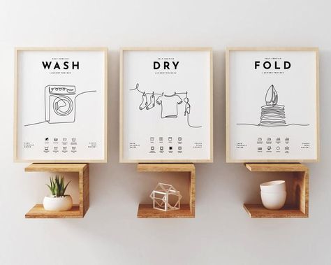 Laundry Room Poster, Dry Cleaning Business, Laundry Room Wall Art, Laundry Wall Art, Laundry Wall, Laundry Room Wall, Laundry Room Art, Laundry Symbols, Diy Console Table