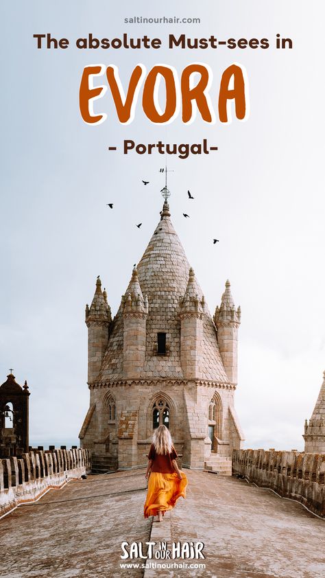 Must See Portugal, Portugal Must See, Portugal Vacation Outfits, Portugal Travel Outfit, Portugal Destinations, Evora Portugal, Portugal City, Portugal Roadtrip, Fatima Portugal