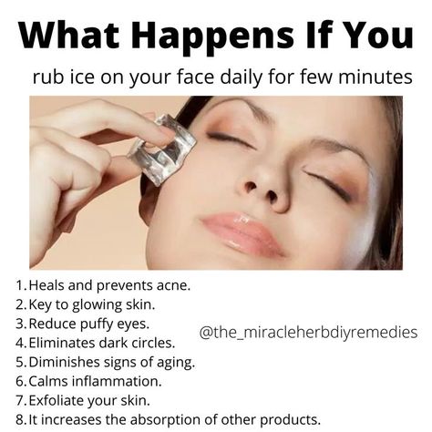 have you done this before. Start by using plain water cubes then proceed for cucumber / aloevera/ coffee ice cubes. Follow @the_miracleherbdiyremedies for more health and fitness tips. Like & share, follow @the_miracleherbdiyremedies for more tips updates Do ❤️ and tag your friends 💁‍♀️🙏 Comment below if you have any queries #icefacial #icecubes #icefacials #benefits #skincare #ayurveda #natural #organic #pure #diyhomeremedies #diyremedies #themiracleherb #aging #glowingskin Ice On Face, Ice Facial, Coffee Ice Cubes, Plain Water, Coffee Ice, Diy Remedies, Prevent Acne, Tag Your Friends, Puffy Eyes