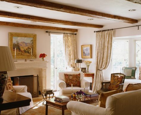 Pine Living Room, Kathryn Ireland, Beams Living Room, Martin House, Beverly Hills Houses, New Architecture, Steve Martin, Perfect Living Room, Kathy Ireland