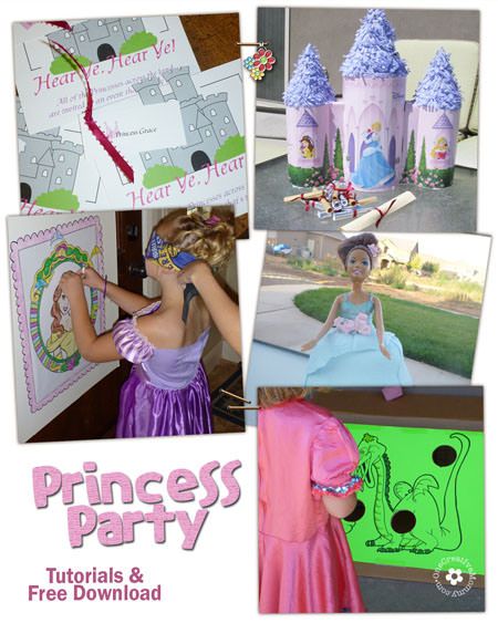 Princess Tea Party Favors, Princess Superhero Party, Frozen Ideas Party, Diy Princess Party Decorations, Enchanted Potions, Princess Bingo, Princess Party Activities, Princess Party Games, Cinderella Musical