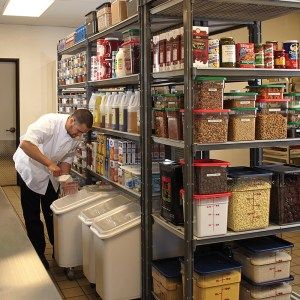 Commercial Kitchen Organization, Restaurant Kitchen Organization, Restaurant Pantry, Commerical Kitchen, Caterers Kitchen, Restaurant Organization, Restaurant Kitchen Equipment, Food Storage Rooms, Commercial Kitchen Design