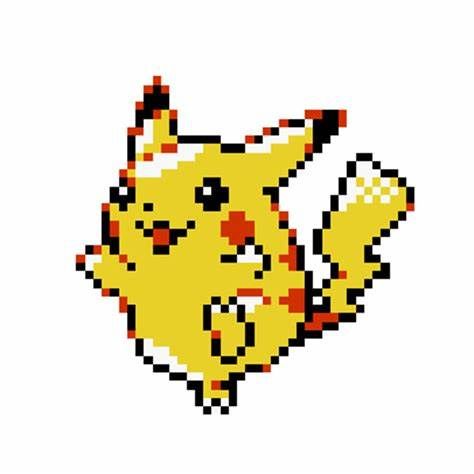 Pikachu Sprite, Pikachu Pixel, Pokemon Png, Pokémon Icons, Pixel Sprites, Pokémon Wallpaper, Melt Beads Patterns, Perler Designs, Pokemon Pixel