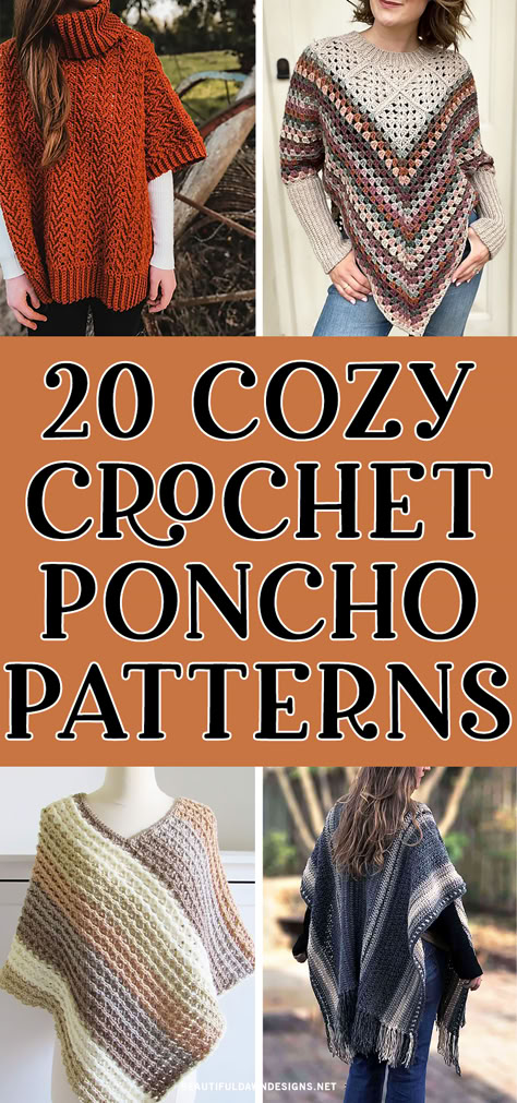 Granny Stitch Poncho, Pattern For Poncho, Crochet Swancho Pattern, Crochet Open Front Poncho Free Pattern, Crochet Winter Poncho, Crochet Sweater Shawl, Crochet Pattern Poncho, Crochet Granny Square Shawl Pattern Free, Tunisian Crochet Poncho