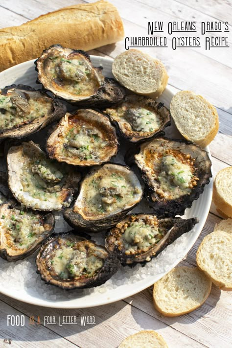 Smoked Oysters Recipes, Roasted Oysters, Grilled Oyster Recipes, Char Broiled Oysters, Broiled Oysters In Oven, New Orleans Appetizers, Grilled Oysters Recipe, Oyster Recipes Grilled, Oyster Recipe