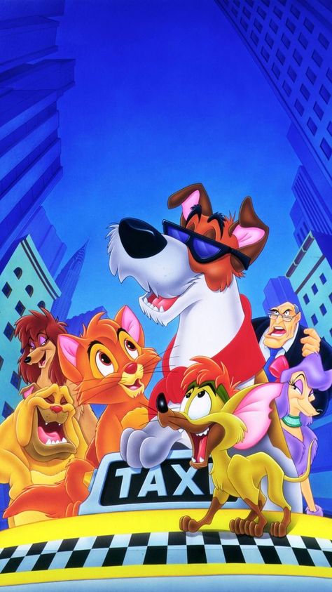 Oliver And Company Wallpaper, Oliver And Company, Images Disney, Disney Background, Disney Posters, Disney Phone Wallpaper, Disney Dogs, Wallpapers For Phone, Childhood Movies