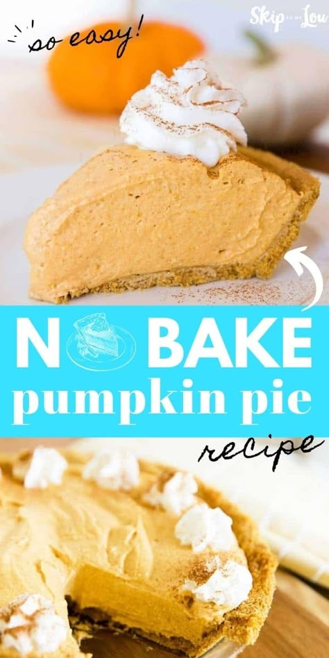 Pumpkin Fluff Pie, No Bake Pumpkin Pie Recipe, Pumpkin Cream Pie, Whipped Pumpkin, Pumpkin Fluff, Pumpkin Cream Cheese Pie, Pumpkin Pie Recipe Easy, No Bake Pumpkin, Bake Pumpkin