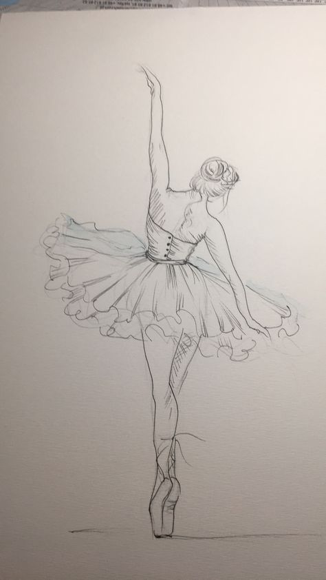 Drawing Of Dancer, How To Draw A Ballerina, Ballet Dancers Drawing, Ballerina Sketch Easy, Dancers Drawing, Ballet Art Sketch, Ballerina Drawing Sketches, Ballet Drawings Sketches, Ballet Figure Sketch