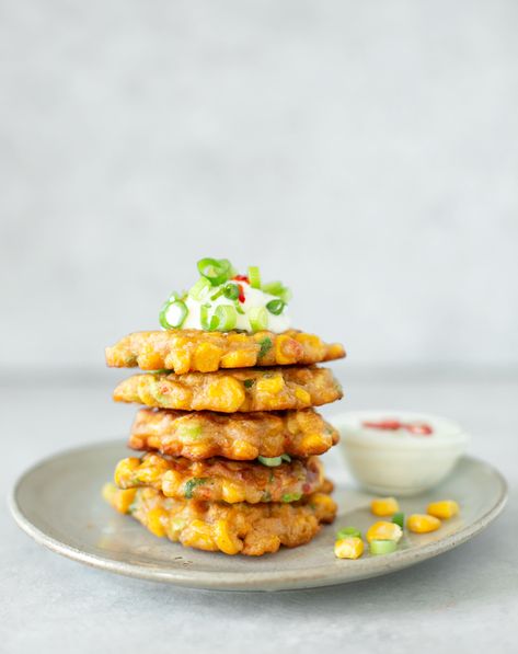 Sweetcorn Fritters South African, Sweetcorn Recipes, Sweetcorn Bake, Sweetcorn Fritters Recipe, Recipes Russian, Flavored Coffee Recipes, Pies Chocolate, Sweetcorn Fritters, Fall Coffee Recipes