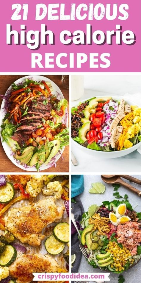 Looking for some healthy recipes for your fitness or want to gain some weight? Here are easy high calorie meals that are rich in flavor, delicious, and great for meal prep. #highcalorie #mealprep #healthyrecipes High Calorie Meals Weight Gain Recipes, High Calorie Healthy Meals, High Calorie Lunch Weight Gain Meals, Meals For Weight Gain Woman, Meals To Gain Weight For Women, High Calorie Meal Prep Weight Gaining, Weight Gain Meals For Women Recipes, High Calorie Meals Weight Gain For Women, Gain Weight Meal Plan For Women