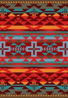 Boho Cowboy, Southwest Quilts, Western Rugs, Rustic Decorating, Navajo Pattern, Native Print, Red And Turquoise, Native American Patterns, Indian Blankets