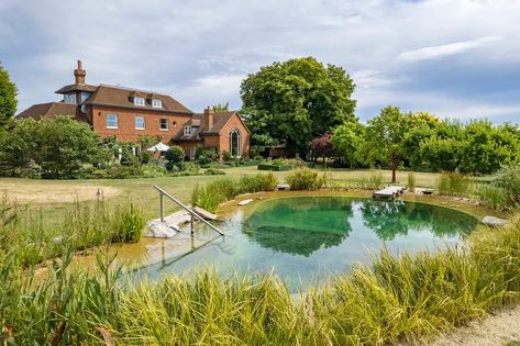 How to create a natural swimming pond in your garden | House & Garden Swimming Pond Ideas, Swim Pond, What To Plant When, Swimming Ponds, Natural Swimming Ponds, Wild Swimming, Swimming Pond, Garden Calendar, Natural Swimming Pool