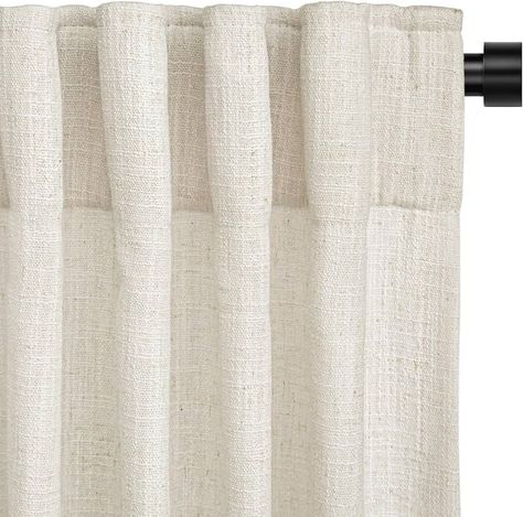 Amazon.com: INOVADAY Ivory White Linen Curtains 84 Inches Long for Living Room Bedroom, Back Tab Sheer Privacy Curtains 84 Inch Length 2 Panels, Light Filtering Farmhouse Curtains&Drapes Cream Colored, W50xL84 : Home & Kitchen Linen Curtains Living Room, Farmhouse Curtain Rods, Long Curtain Rods, Cream Drapes, White Linen Curtains, Neutral Curtains, Blackout Curtains Bedroom, Cream Curtains, Sheer Linen Curtains