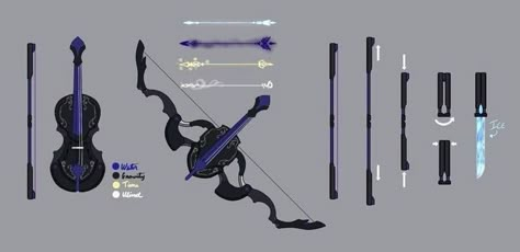 Rwby Oc, Dnd Items, Fantasy Props, Magic Items, Dnd Ideas, 캐릭터 드로잉, D&d Dungeons And Dragons, Bow And Arrow, Dungeons And Dragons Homebrew