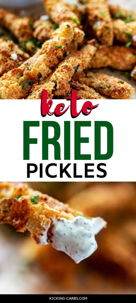 Gluten Free Fried Pickles, Keto Fried Pickles, Easy Fried Pickles, Keto Appetizers, Keto Sides, Desserts Keto, Keto Recipes Ketogenic, Fried Pickles, Keto Brownies