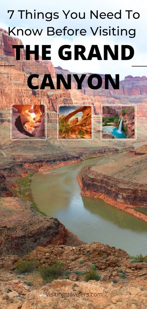 The Grand Canyon must knows in order to make the most of your trip and have a fun time. Grand Canyon With Kids, Gran Canyon, South Rim Grand Canyon, Grand Canyon Vacation, Grand Canyon Hiking, Grand Canyon Village, Grand Canyon Trip, Grand Canyon Railway, Visiting The Grand Canyon