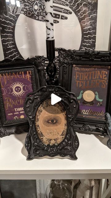 Diy Gothic Picture Frame, Gothic Picture Frames, Gothic Picture Frame, Picture Frames Diy, Halloween Picture Frames, Diy Gothic, Spooky Halloween Pictures, Spooky Pictures, Frames Diy