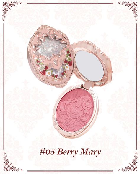 Flower Knows Strawberry Rococo, Flower Knows Makeup, Strawberry Rococo, Antique Medallion, Stippling Brush, Flower Knows, Cruelty Free Brands, Fancy Makeup, Misty Rose