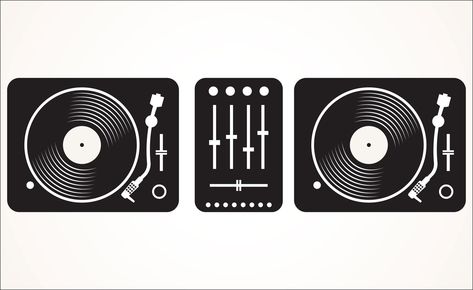 Record Illustration, Dj Pics, Dj Tattoo, Vinyl Records Art, Dj Mixing, Image Simple, In Love With Music, Vinyl Record Art, Music Inspiration