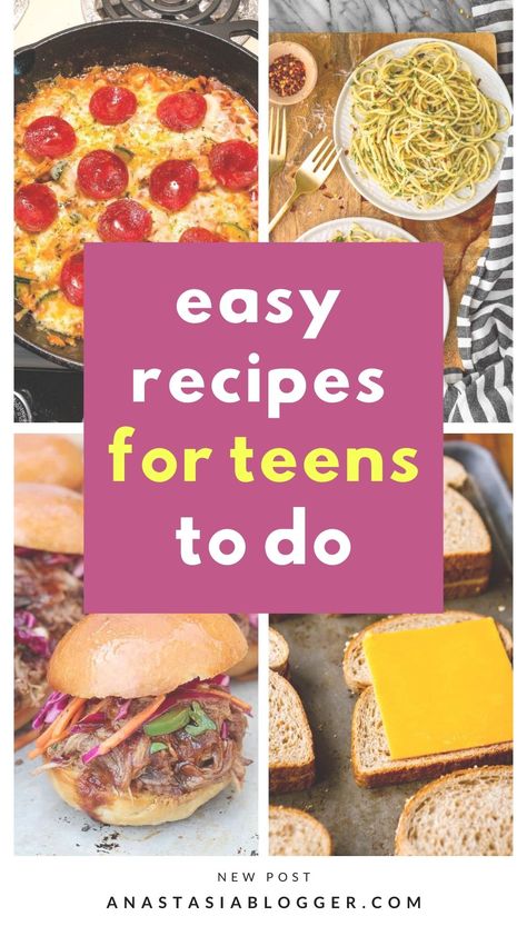 Lunch Ideas For Teens At Home, Meals For Teenage Boys, What To Eat For Lunch At Home Easy, Easy Recipes For Teens To Make, Easy Lunch Ideas For Teens At Home, Quick And Easy Foods To Make At Home, Recipes For Teens To Make, Dinner Ideas For Teens, Easy Meals For Teens