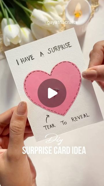 Diy Birthday Cards For Girlfriend, Best Friend Homemade Gifts, Diy Cards For Girlfriend, Valentines Day Card Ideas For Friends, Diy Valentines Cards For Friends, Homemade Gift For Gf, Diy Valentine's Cards For Friends, Cool Cards Diy, Birthday Pop Up Cards Diy