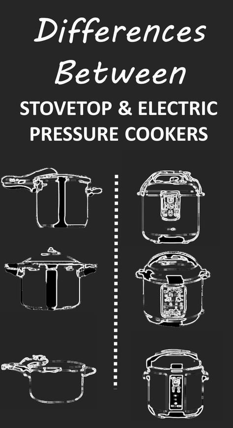 differences between stovetop and electric pressure cookers Thermal Cooking, Power Pressure Cooker, Stovetop Pressure Cooker, Pressure Cooking Recipes, Electric Pressure Cooker Recipes, Electric Cooker, Electric Pressure Cooker, Pressure Cookers, Instant Pot Pressure Cooker