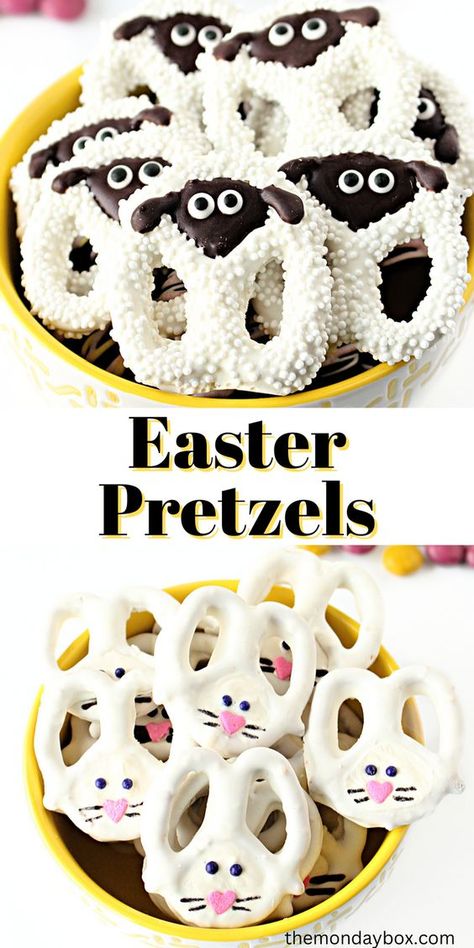 Easter Pretzels, Easter Pretzel, Easy Easter Treats, Easter Party Food, Easter Foods, Easter Appetizers, Easter Snacks, Easter Sweets, Easter Brunch Food