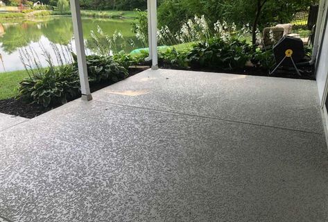 3 Concrete Resurfacing Options for Patio Update Old Concrete Porch, Concrete Patio Coating, Refresh Concrete Patio, Refinish Concrete Porch, Concrete Resurfacing Front Porch, Concrete Coatings Patio, Concrete Resurfacing Patio, Update Concrete Patio, Resurfacing Concrete Patio