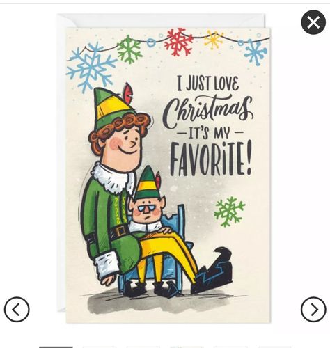 Elf Pranks, Christmas Qoutes, Hallmark Christmas Cards, Elf Christmas Card, Elf Drawings, Movie Card, Boxed Christmas Cards, Elf Movie, Buddy The Elf