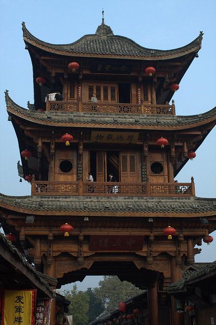 Langzhong Ancient Village, Sichuan Chinese Architecture Traditional, Chinese House, Ancient Chinese Architecture, Sichuan China, China Architecture, Ancient Village, Stunning Architecture, Asian Architecture, Chinese Architecture