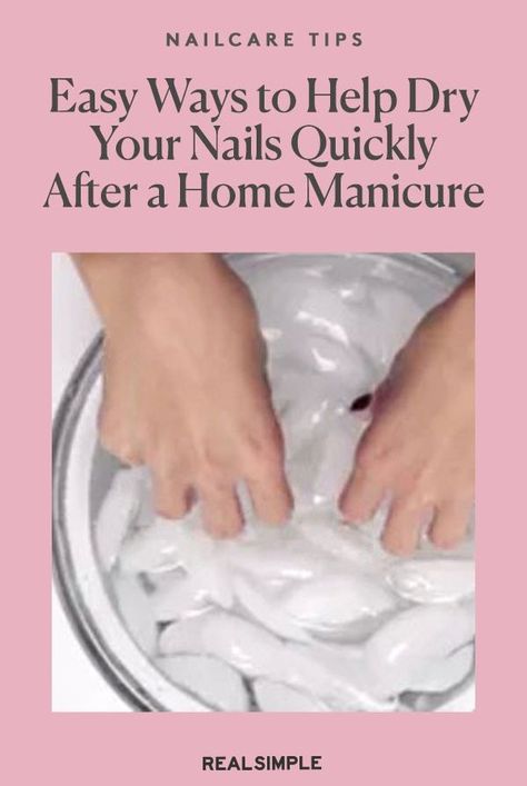 Nail Polish Dry Faster, Fast Drying Nail Polish, Dry Nails Fast, Vital Proteins Collagen Peptides, At Home Manicure, Fast Nail, Quick Dry Nail Polish, Nail Polish Hacks, Home Manicure