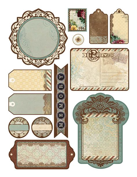 Old Design For Scrapbook, Vintage Design For Scrapbook Sticker, Vintage Design For Scrapbook Printable Flower, Vintage Sticker Printables Collage Sheet, Ide Scrapbook, Vintage Paper Printable Scrapbooking Creative Art'n'soul Journaling, Vintage Paper Printable, طابع بريدي, Scrapbooking Photo