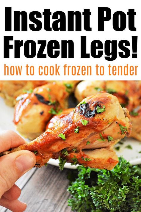 Frozen Chicken Legs Instant Pot - Ninja Foodi Frozen Chicken Drumsticks Frozen Chicken Drumsticks Instant Pot, Frozen Chicken Legs, Cook Frozen Chicken, Chicken Breast Crockpot Recipes, Boiled Chicken Breast, Crockpot Chicken Breast, Cooking Frozen Chicken, Chicken Leg Recipes, Paleo Foods