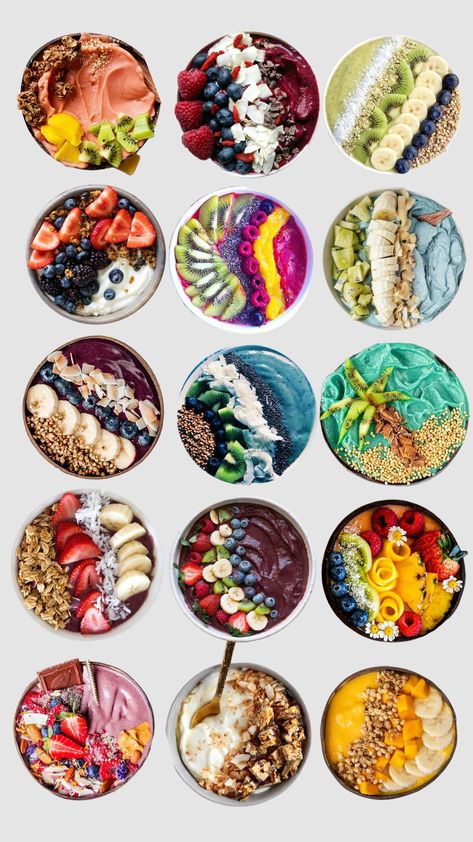 #smoothiebowls #bowls #healthy eating #healthy #fruit #acai Acai Smoothie Bowl Recipe, Bowls Healthy, Acai Bowls Recipe, Brunch Inspiration, Korean Side Dishes, Acai Fruit, Acai Smoothie Bowl, Acai Smoothie, Healthy Breakfast Recipes Easy