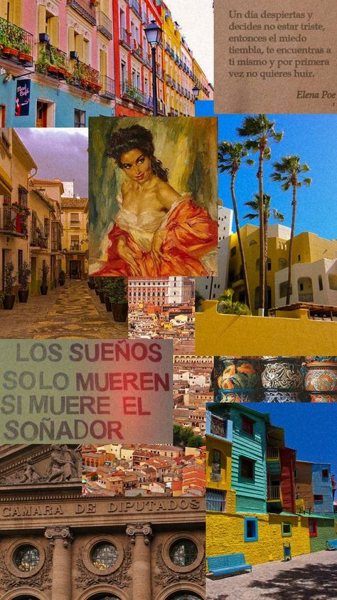 Spanish Background Wallpapers, Spanish Iphone Wallpaper, Spanish Language Aesthetic Wallpaper, Latina Aesthetic Wallpaper Mexico, Spanish Asthetic Picture, Spanish Mood Board, Spanish Culture Art, Spanish Subject Aesthetic, Spanish Posters Aesthetic