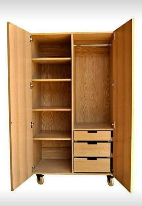 Wood Almirah Design Modern, Student Wardrobe Design, Wooden Wordroab Design Modern, Waredrop Design Simple, Kapat Design Modern, Wodrob Design Simple, Wooden Closet Designs, Wood Almirah Design, Wood Cupboard Design