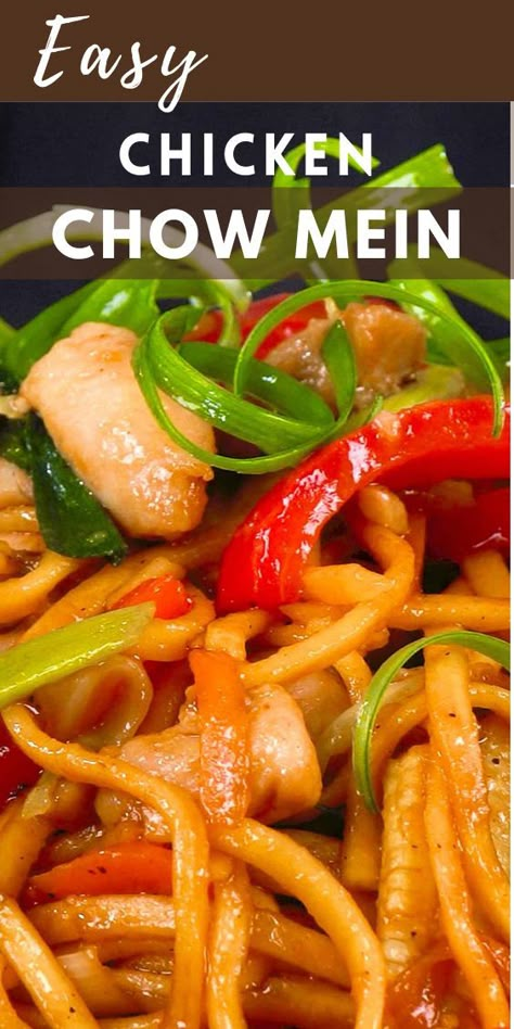 Easy Chow Mein Sauce, Chicken Stir Fry With Egg Noodles, Recipes Using Chow Mein Noodles, Chicken Chow Mein Sauce Recipe, Chow Mein Noodles Recipe Easy, Chicken Chow Mein Sauce, Chicken Chow Mein Recipe Old Fashioned, Chow Mein Sauce Recipe, Chicken Chow Main