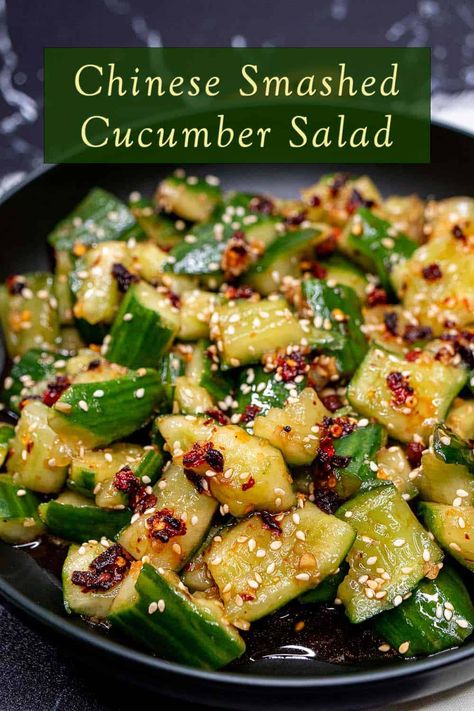 Chinese Smashed Cucumber Salad (Pai Huang Gua) - The Night Owl Chef