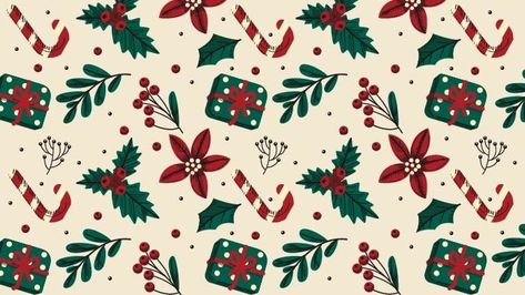 Hand-drawn Pattern Cream Christmas Desktop Wallpaper Christmas Pattern Wallpaper, Free Christmas Desktop Wallpaper, Winter Wallpaper Desktop, Cute Christmas Backgrounds, Christmas Wallpaper Ipad, Christmas Desktop Wallpaper, Christmas Desktop, Merry Christmas Wallpaper, Christmas Landscape