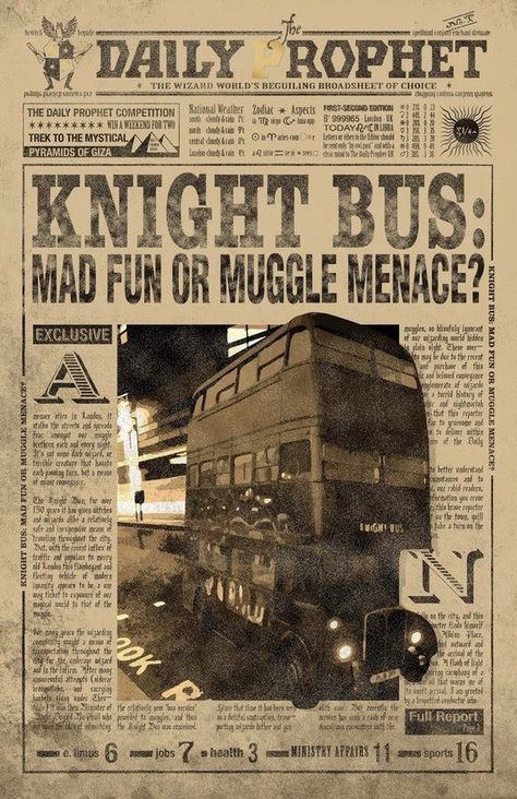 Bus Poster, Knight Bus, Imprimibles Harry Potter, Daily Prophet, Harry Potter Printables, Harry Potter Wall, Grunge Posters, Harry Potter Poster, Buku Harry Potter