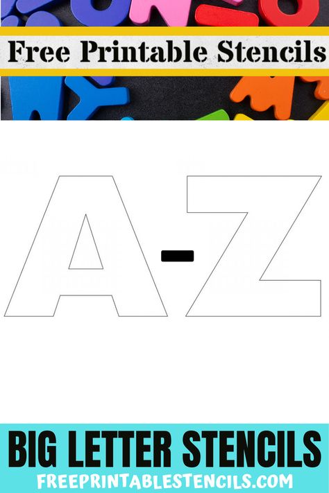 Printable letter templates in Big font size. Easy to download and print  #biglettersDIY #biglettersprintable #biglettersprintablefonts Large Stencils Templates Free Printable, Giant Letters Diy Free Printable, Large Letter Stencils Free Printable, Big Letters Printable, Large Printable Letters, Letter Stencils To Print, Large Letter Stencils, Jumbo Letters, Printable Letter Templates