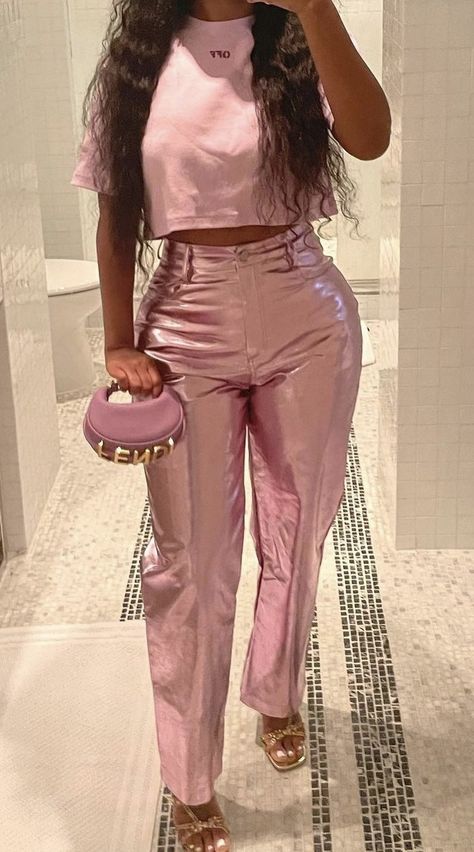 Valentines Outfits For Women 2024, Pink Club Outfits Black Women, Girls Fasion, Outfits Black Women, Cute Birthday Outfits, Birthday Brunch, Woman Clothes, Denim Wear