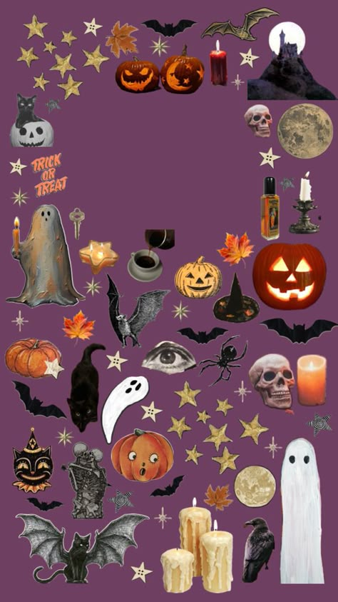 Halloween / spooky / collage / lockscreen / aesthetic / witchy / autumn / fall / whimsigothic / whimsigoth Collage Lockscreen Aesthetic, Vision Board Maker, Spooky Collage, Witchy Wallpapers, Collage Lockscreen, Manifestation Self Love, Halloween Lockscreen, Witchy Autumn, Ios Background