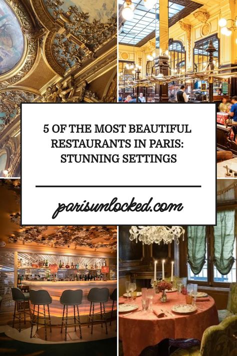 These are some of the most beautiful restaurants in Paris-- places that will transport you to other times and/or mindsets. Best Restaurant In Paris, Most Beautiful Restaurants, Paris Places, Beautiful Restaurants, Best Restaurants In Paris, Dinner In Paris, Parisian Bistro, Restaurants In Paris, Paris France Travel