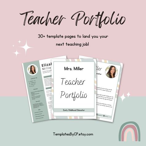 Teaching Practice Portfolio, Teaching Portfolio Cover, Teacher Portfolio Template, Teacher Cover Letter, Elementary Teacher Resume, Letter Table, Resume Teacher, Canva Resume Template, Culturally Responsive Teaching