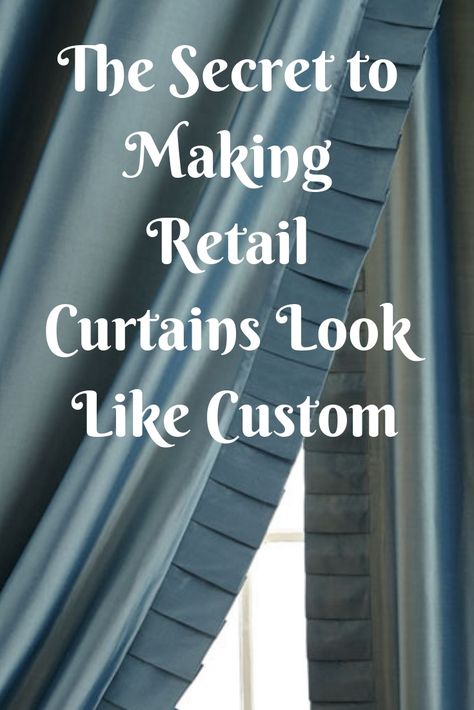 JRL Interiors — Curtains: Custom or Ready-Made? Drapes And Curtains, Drapery Trim, Elegant Draperies, Drapery Styles, Curtain Trim, Homemade Curtains, Outdoor Curtains For Patio, Unique Curtains, Living Room Drapes