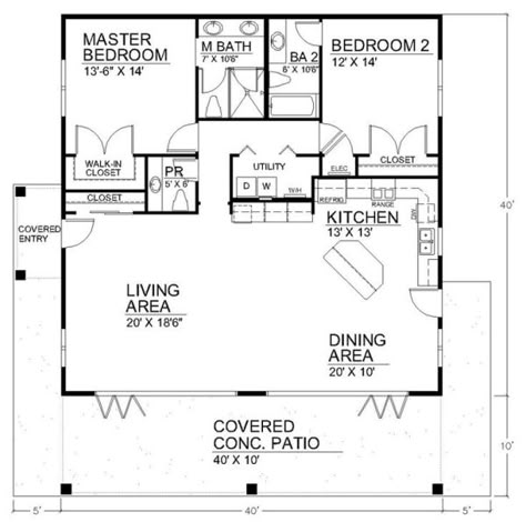 700 sq ft 2 bedroom floor plan | Open Floor House Plans by susanna 2 Bedrooms 1 Bathroom Floor Plan, Floor Plan 700 Sq Ft, 2 Bedroom 2 Bath Apartment Floor Plan, 26x40 Floor Plans, 2 Bedroom 1 Bath Barndominium Floor Plans, 2 Bed 2 Bath Floor Plan House, Two Bedroom Casita Floor Plans, 2 Master House Plans, 1000 Sqft House Plans Open Floor